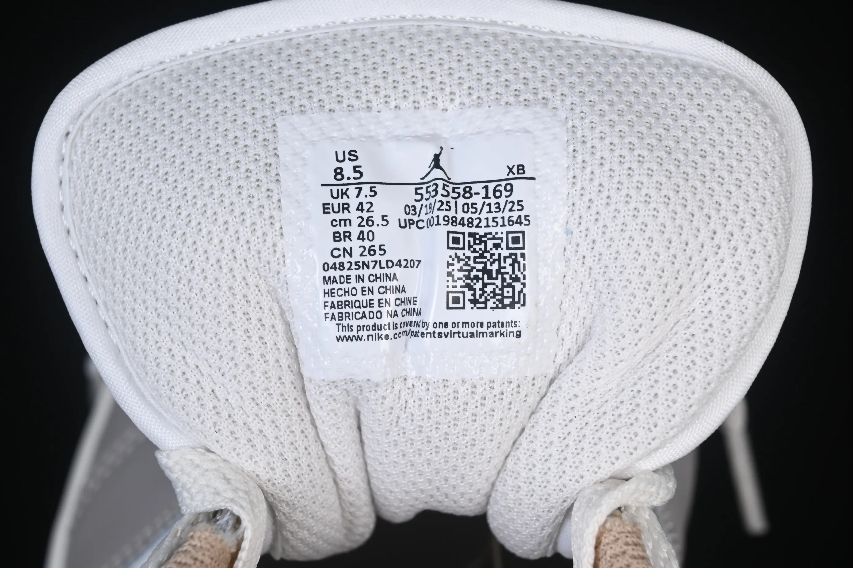All categories Air Jordan Jordan series basketball shoes Air Jordan 1 Low G version pure original Air Jordan 1 Low AJ1 Joe 1 meter gray low-top retro culture basketball shoes 553558-169